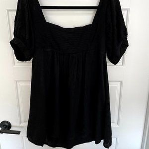 Black Kendall and Kylie Babydoll Dress